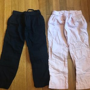 Petite Bateau pants (girl) 2 pairs size 5